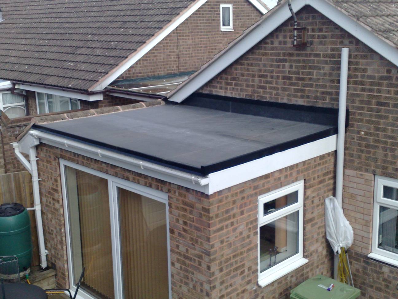 Flat Roof Home Extension Epdm roofing